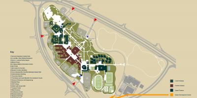 Mapa de les auc nou caire campus