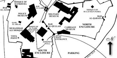 Mapa de la ciutadella del caire