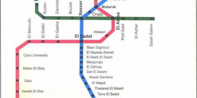 El caire metro mapa