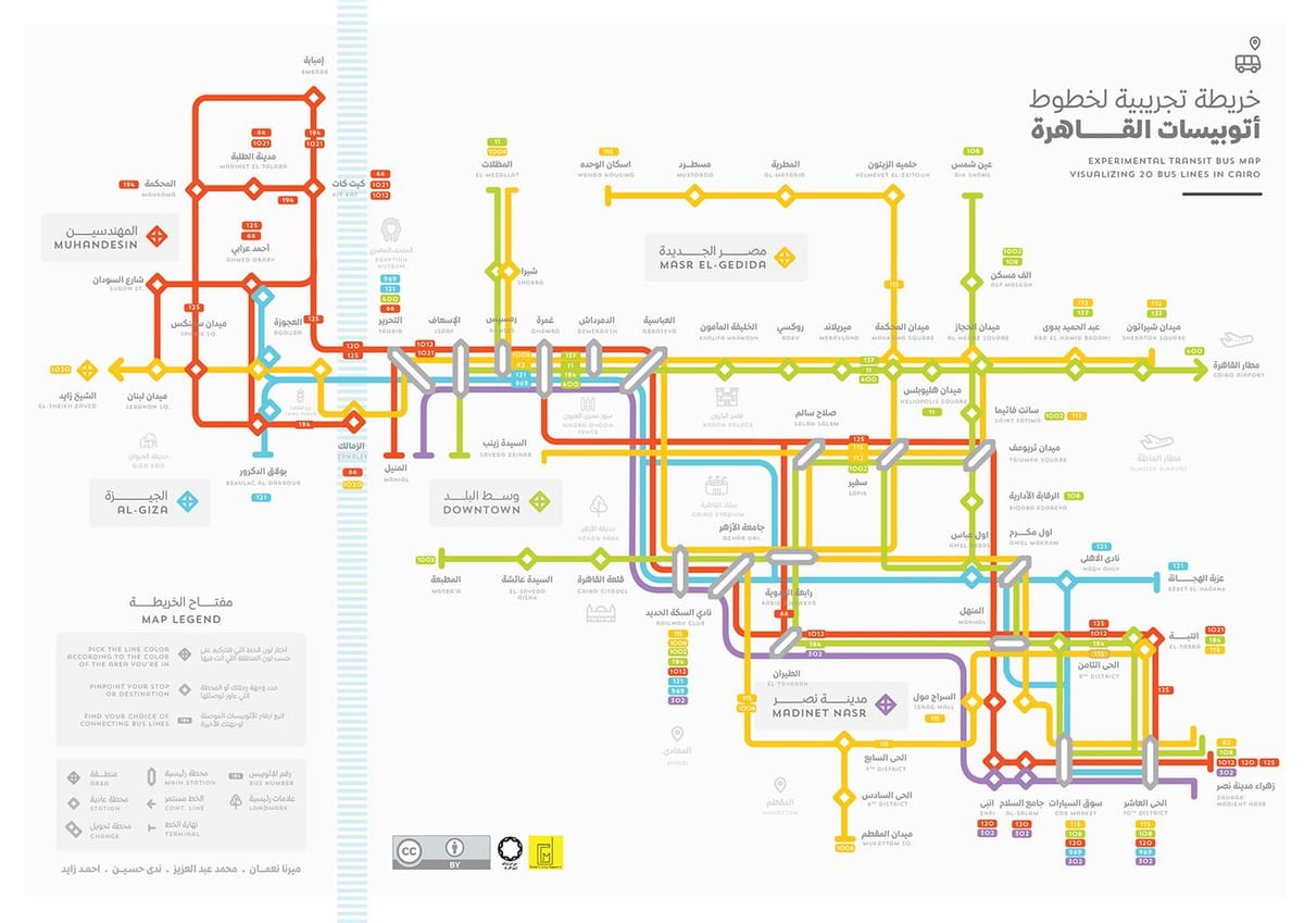 Mapa de caire bus