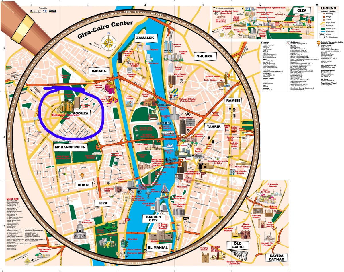 el caire atraccions mapa