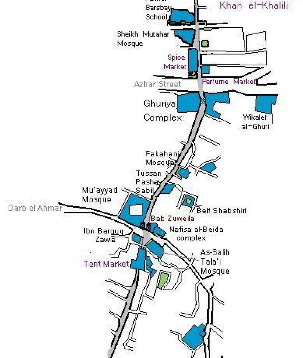 khan el khalili mapa