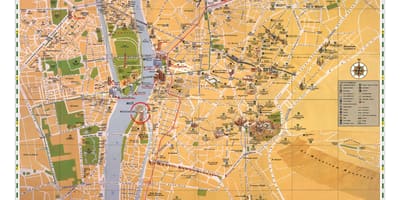 El caire de les atraccions turístiques mapa