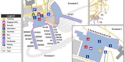 L'aeroport internacional del caire mapa